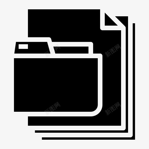 文件夹37号文件实心svg_新图网 https://ixintu.com 文件夹 37号 文件 实心