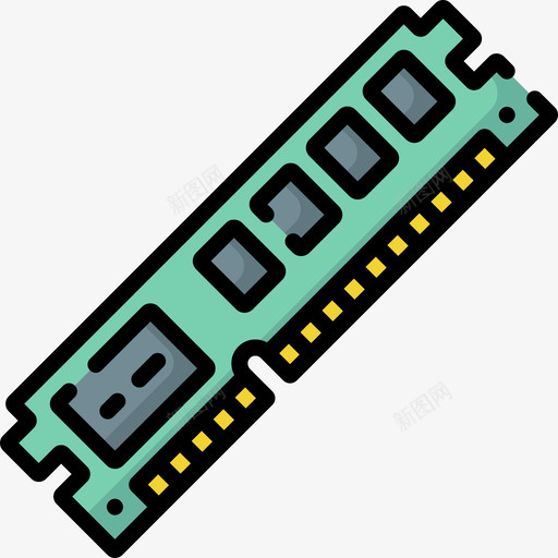 Ram硬件50线性彩色svg_新图网 https://ixintu.com Ram 硬件 线性 彩色