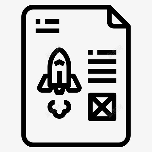启动项目管理46线性svg_新图网 https://ixintu.com 启动 项目管理 线性