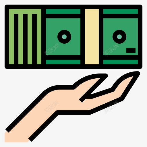 现金付款89线颜色svg_新图网 https://ixintu.com 现金 付款 颜色
