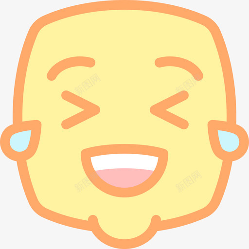 笑表情符号71线性颜色svg_新图网 https://ixintu.com 表情 符号 线性 颜色
