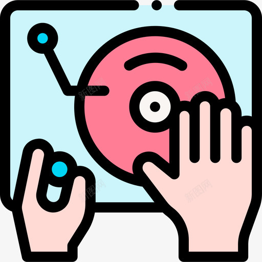 DJ95号酒吧线性颜色svg_新图网 https://ixintu.com DJ 95号 酒吧 线性 颜色