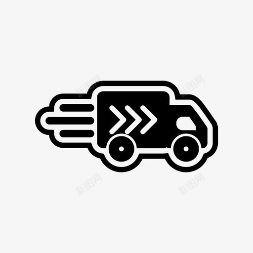 送货车货车车辆svg_新图网 https://ixintu.com 货车 送货 车辆 运输工具