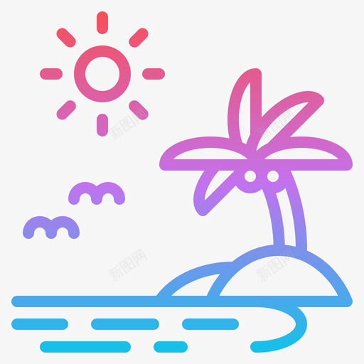 海滩旅行317坡度svg_新图网 https://ixintu.com 海滩 旅行 坡度