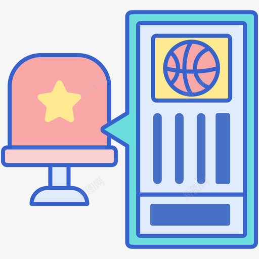门票篮球59线颜色svg_新图网 https://ixintu.com 门票 篮球 颜色