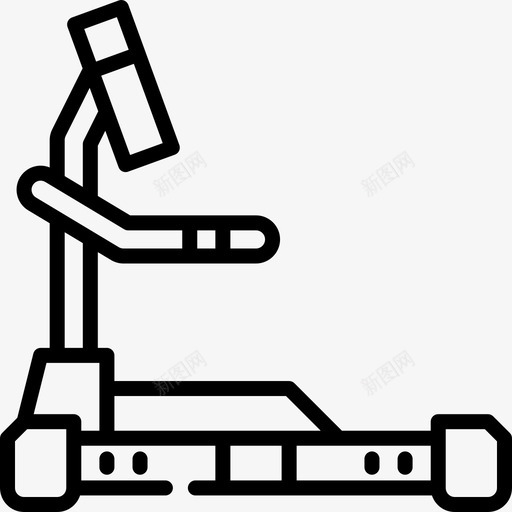 跑步机健身房89线性svg_新图网 https://ixintu.com 跑步机 健身房 线性