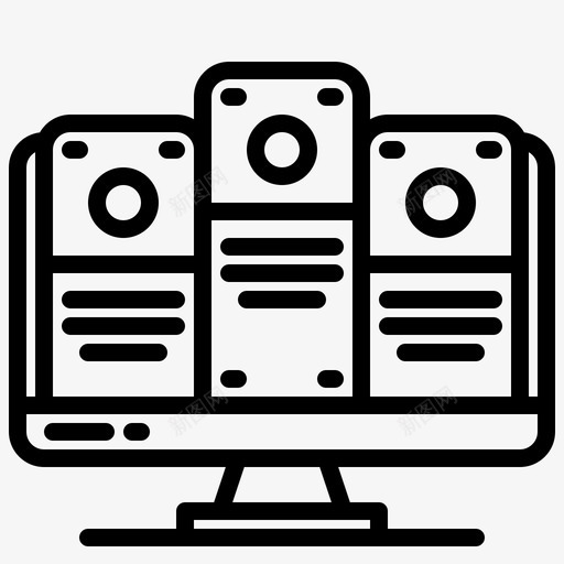 服务器网络托管84线性svg_新图网 https://ixintu.com 服务器 网络 托管 线性