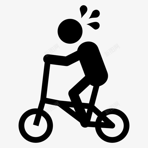 骑自行车健身健康svg_新图网 https://ixintu.com 自行车 健身 健康 生活方式 体育活动 骑行
