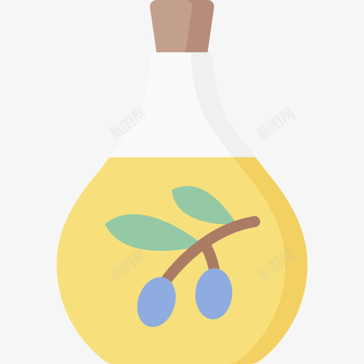 橄榄油健康食品52扁平svg_新图网 https://ixintu.com 橄榄油 健康食品 扁平