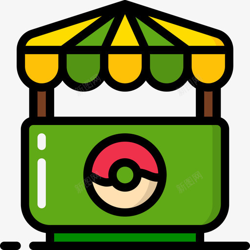 摊位街头食品15线性颜色svg_新图网 https://ixintu.com 摊位 街头 食品 线性 颜色