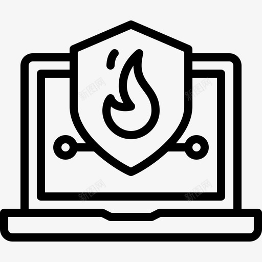 防火墙电脑互联网svg_新图网 https://ixintu.com 电脑 防火墙 互联网 笔记本 安全