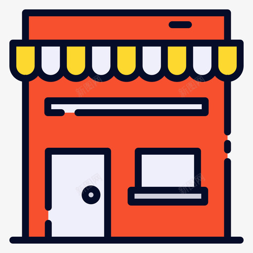 商店商业507线性颜色svg_新图网 https://ixintu.com 商店 商业 线性 颜色