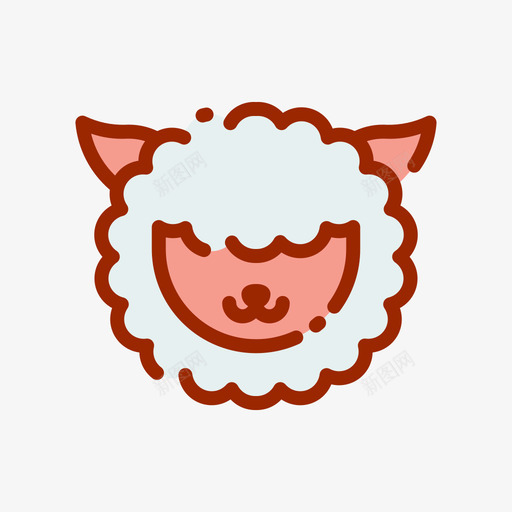 羊羔肉屠夫39线性颜色svg_新图网 https://ixintu.com 羊羔 屠夫 线性 颜色