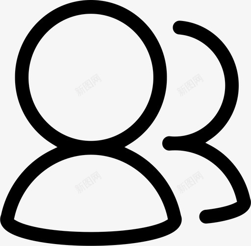 个人中心我的好友svg_新图网 https://ixintu.com 个人 中心 我的 好友