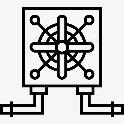 风扇工业流程47线性svg_新图网 https://ixintu.com 风扇 工业 流程 线性