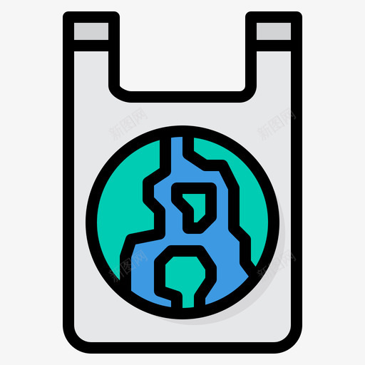 塑料袋塑料污染23线性颜色svg_新图网 https://ixintu.com 塑料袋 塑料 污染 线性 颜色