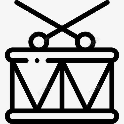 鼓乐器62线型svg_新图网 https://ixintu.com 乐器 线型