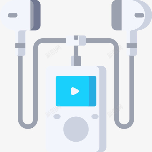 音乐播放器健身房91扁平svg_新图网 https://ixintu.com 音乐 播放器 健身房 扁平