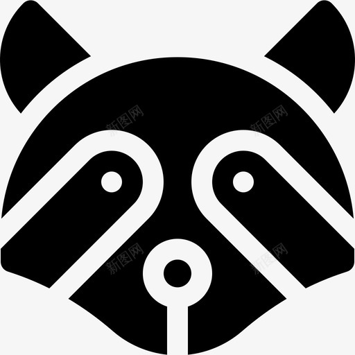 浣熊冬季自然22填充svg_新图网 https://ixintu.com 浣熊 冬季 自然 填充