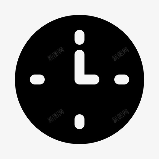 时间时钟装饰svg_新图网 https://ixintu.com 家具 时间 时钟 装饰 字形 v2