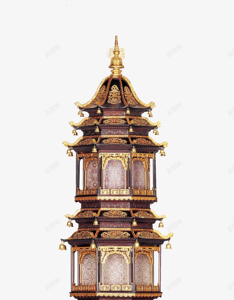 清干隆紫檀描金七重檐宝塔此展品为清代文物宽70cmpng免抠素材_新图网 https://ixintu.com 清干 宝塔 文物 清代 展品 七重 描金 紫檀 70cm