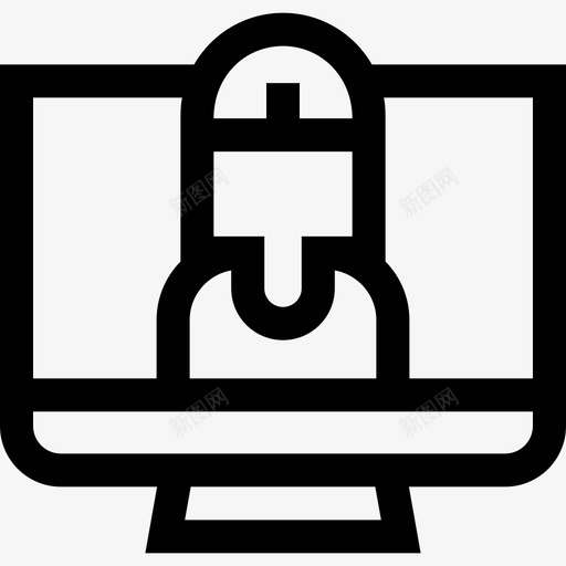 Videocall数字学习9线性svg_新图网 https://ixintu.com Videocall 数字 学习 线性