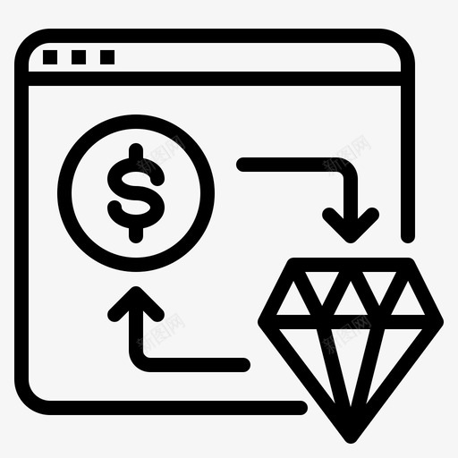 汇兑金融43直系svg_新图网 https://ixintu.com 汇兑 金融 直系