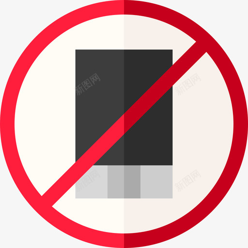 禁止移动信号和禁令7扁平svg_新图网 https://ixintu.com 禁止 移动 信号 禁令 扁平