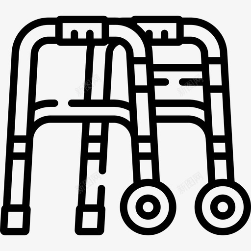 步行架祖父6号直线型svg_新图网 https://ixintu.com 步行 祖父 6号 直线 线型