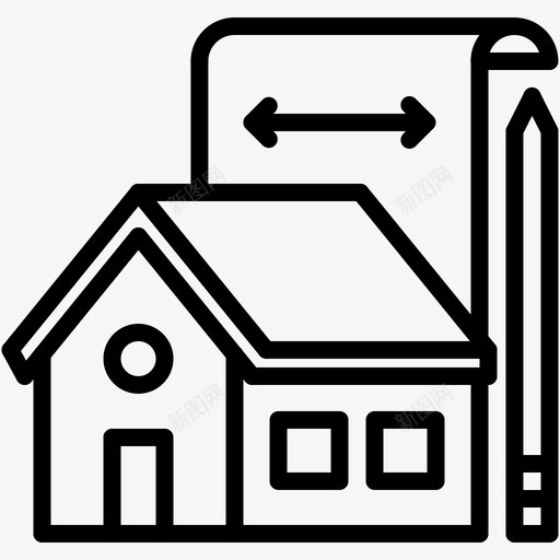 建筑师建筑师5线性svg_新图网 https://ixintu.com 建筑师 线性