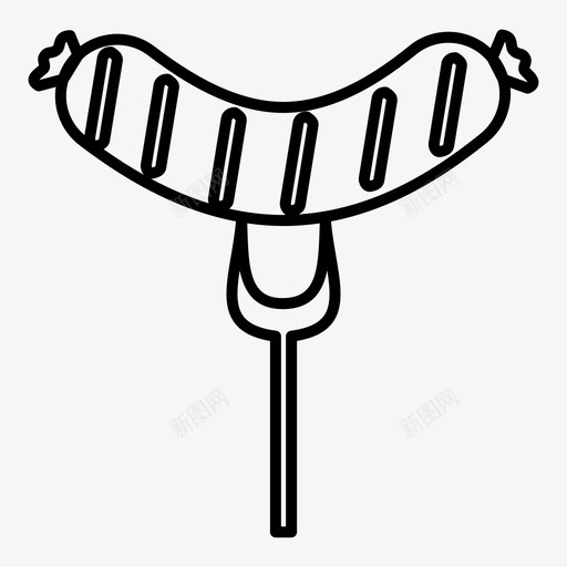 烧烤香肠鱼肉svg_新图网 https://ixintu.com 烧烤 香肠 野餐 休息
