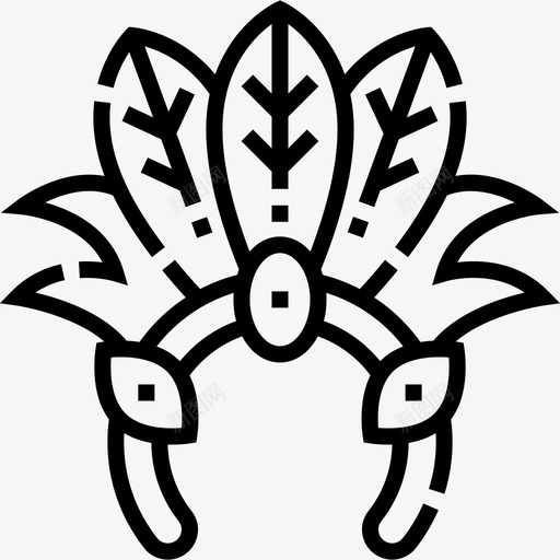 头饰巴西嘉年华33直纹svg_新图网 https://ixintu.com 头饰 巴西 嘉年华 直纹