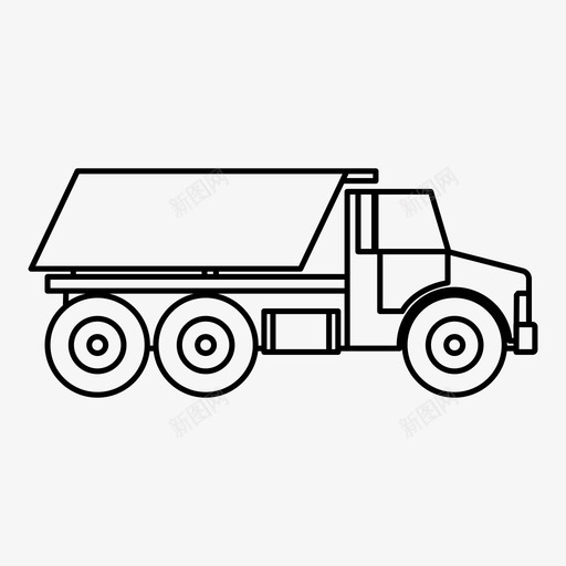 自卸车建造修理svg_新图网 https://ixintu.com 自卸车 建造 工具 修理