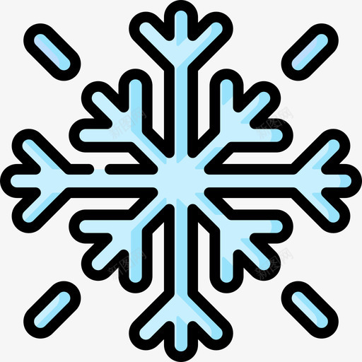 雪自然133线性颜色svg_新图网 https://ixintu.com 自然 线性 颜色