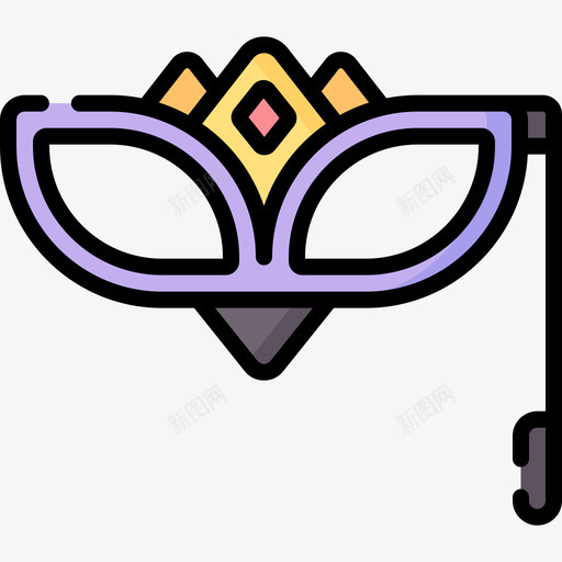 面具服装派对54线性颜色svg_新图网 https://ixintu.com 面具 服装 派对 线性 颜色