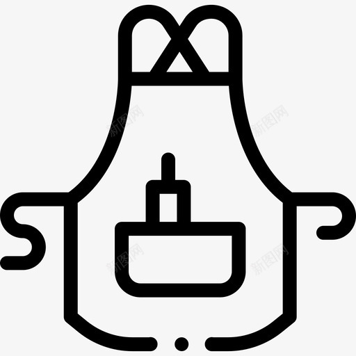 围裙手工艺品20线状svg_新图网 https://ixintu.com 围裙 手工艺品 线状