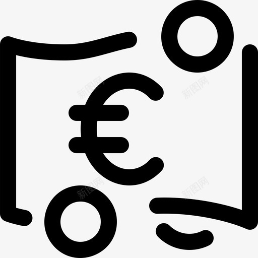 欧元货币133线性svg_新图网 https://ixintu.com 欧元 货币 线性