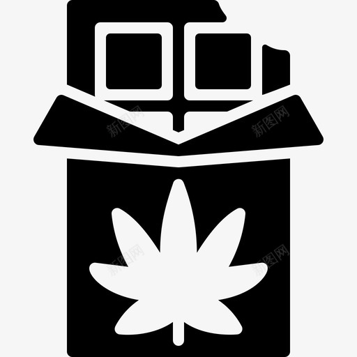 巧克力大麻11填充svg_新图网 https://ixintu.com 巧克力 大麻 填充