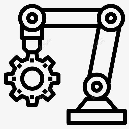 机械臂工程108线性svg_新图网 https://ixintu.com 机械 工程 线性