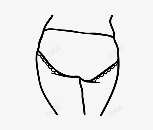 内裤身体屁股svg_新图网 https://ixintu.com 内裤 身体 屁股 内衣 女人