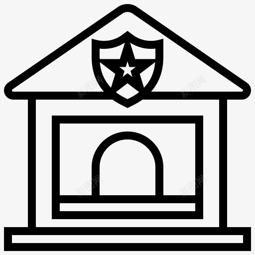 保安室警卫办公室svg_新图网 https://ixintu.com 保安 安室 警卫 办公室 警察 家庭 安全线