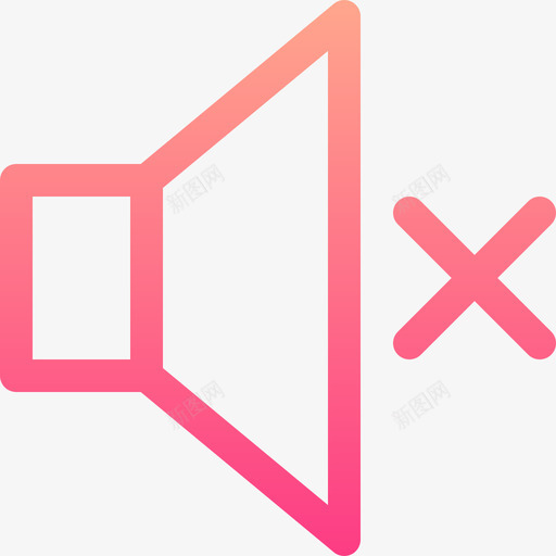 静音用户界面113线性颜色svg_新图网 https://ixintu.com 静音 用户界面 线性 颜色