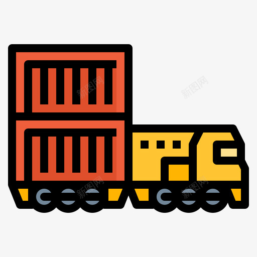 火车装运24线颜色svg_新图网 https://ixintu.com 火车 装运 颜色
