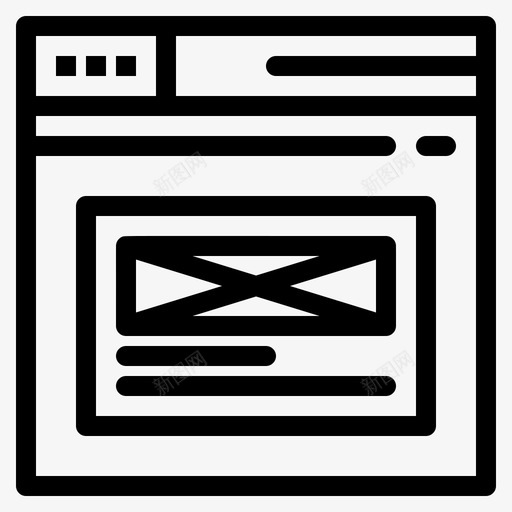互联网设计网页svg_新图网 https://ixintu.com 网页 网站 互联网 设计 线框
