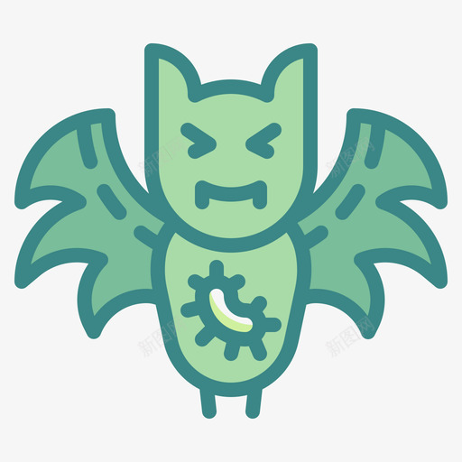 蝙蝠病毒传播24双音svg_新图网 https://ixintu.com 蝙蝠 病毒 传播 双音