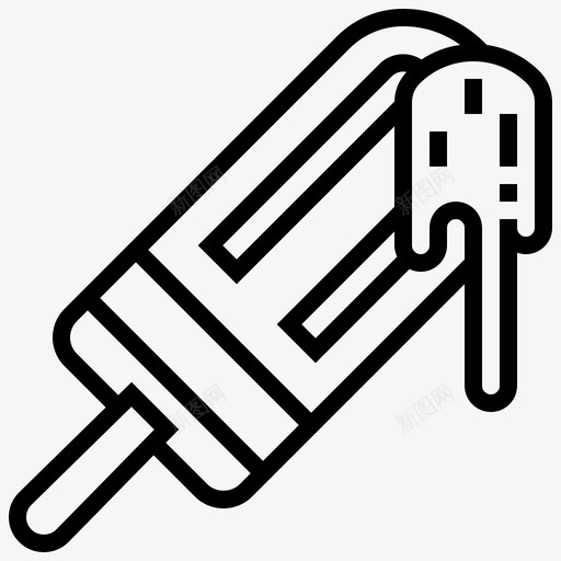 冰淇淋冰激凌甜点svg_新图网 https://ixintu.com 冰淇淋 冰激凌 甜点 冷冻 冰棍 速食 食品