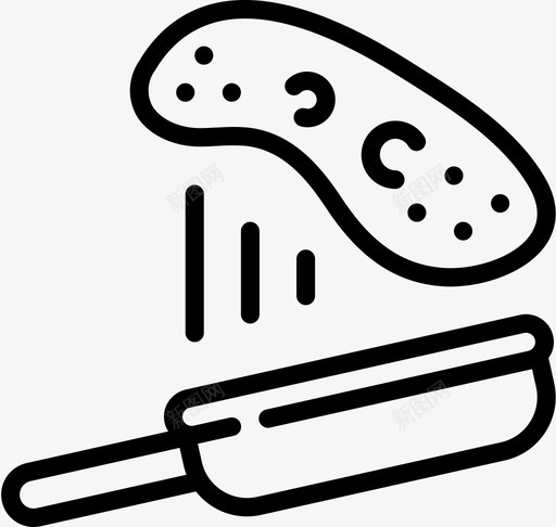 煎锅煎饼第2天直形svg_新图网 https://ixintu.com 煎锅 煎饼 2天 直形