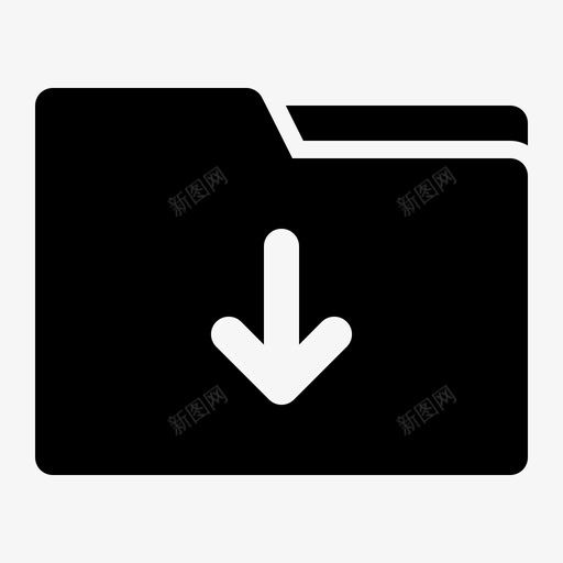 下载文件夹数据文档svg_新图网 https://ixintu.com 文件夹 下载 数据 文档 文件 存储 圆形 实心