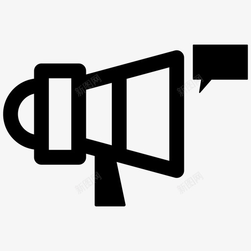 扩音器商务宣传电话营销svg_新图网 https://ixintu.com 扩音器 商务 宣传 电话 营销
