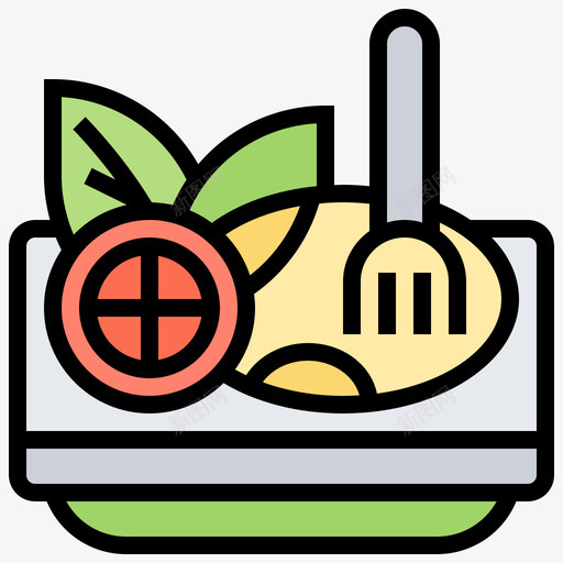 色拉野餐72原色svg_新图网 https://ixintu.com 色拉 野餐 原色